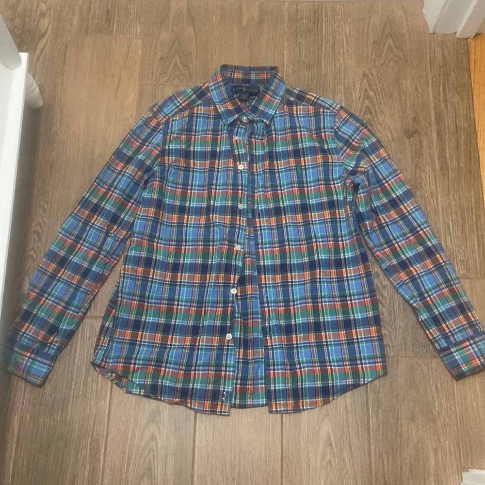 🧡 boy’s Ralph Lauren plaid shirt